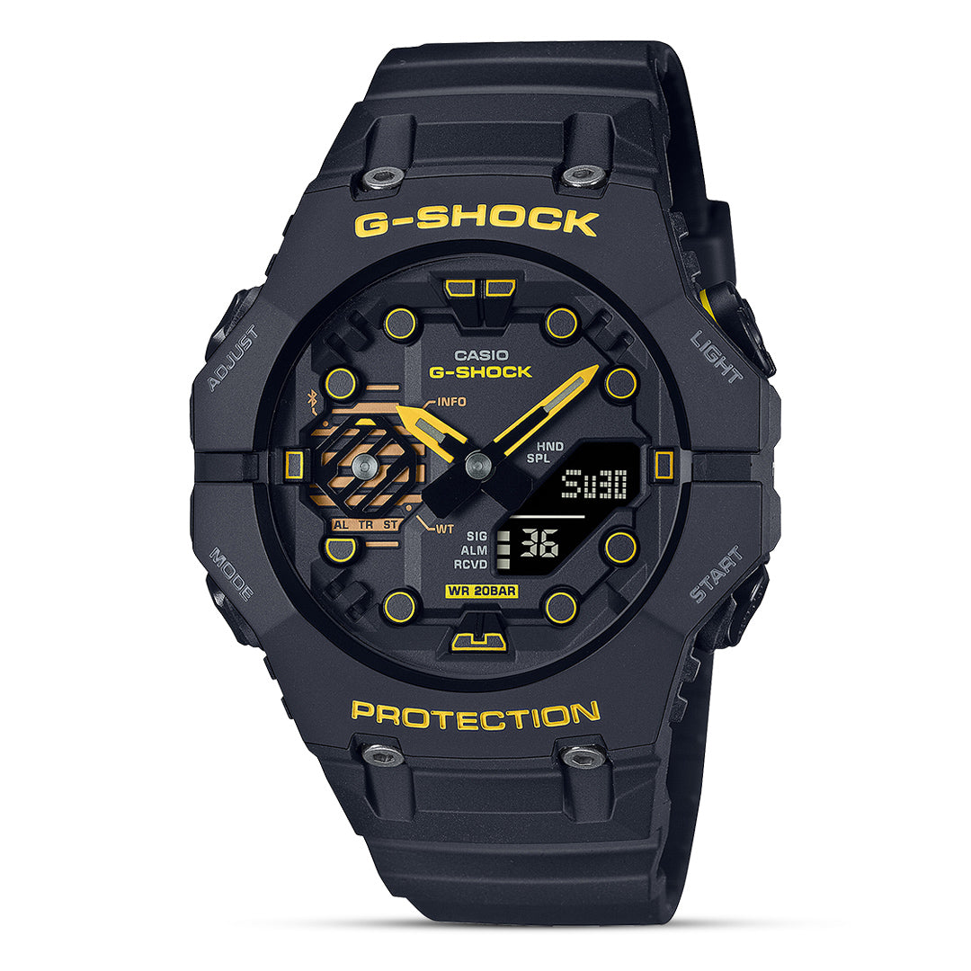 Casio G-Shock Caution Black-Yellow Dial Men's Watch | GA-B001CY-1ADR