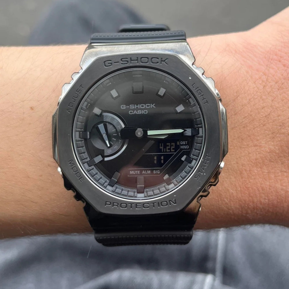 Casio G-Shock Analog Digital Black Dial Men's Watch | GM-2100BB-1ADR