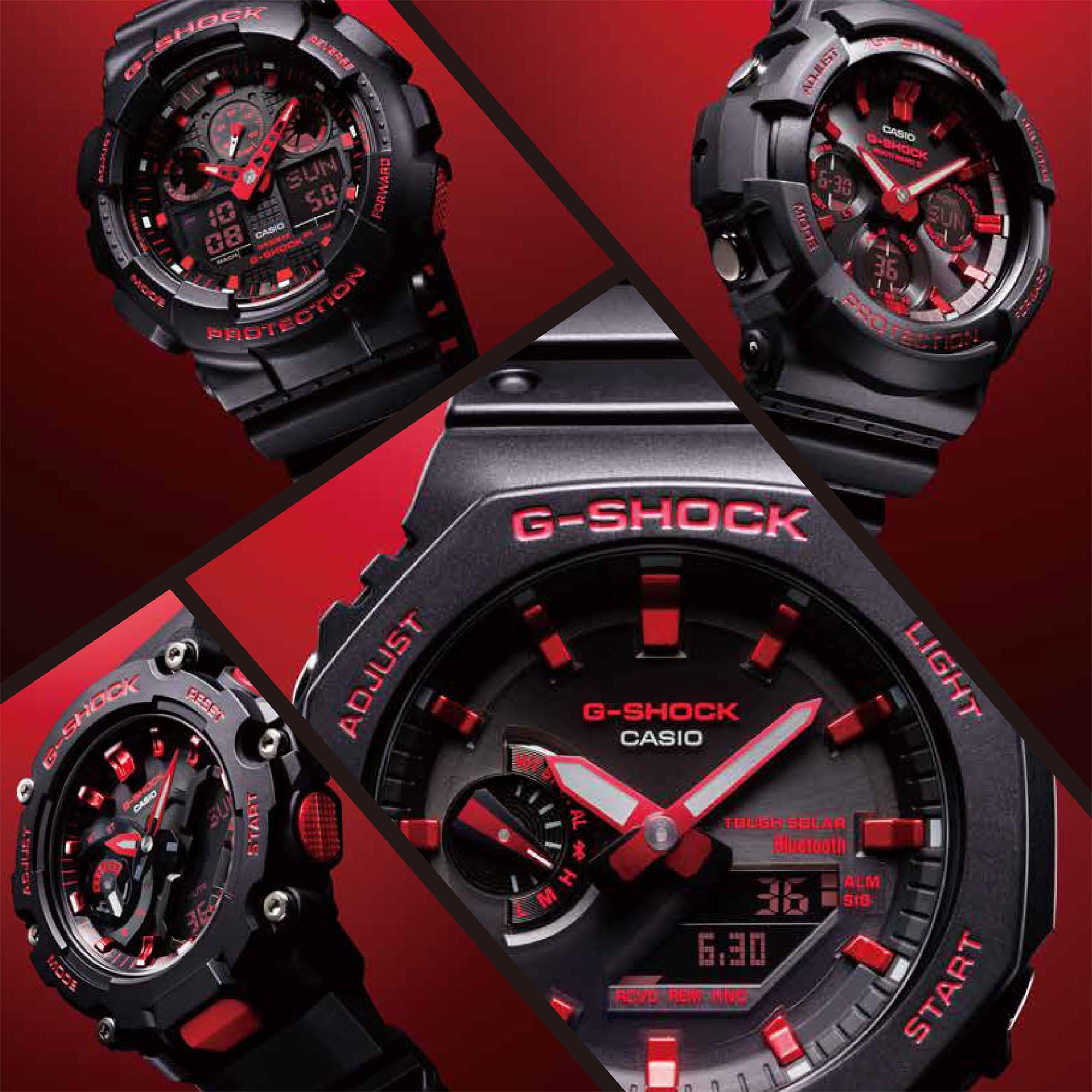 Casio G-Shock "Tough Solar" Bluetooth Men's Watch| GA-B2100BNR-1ADR