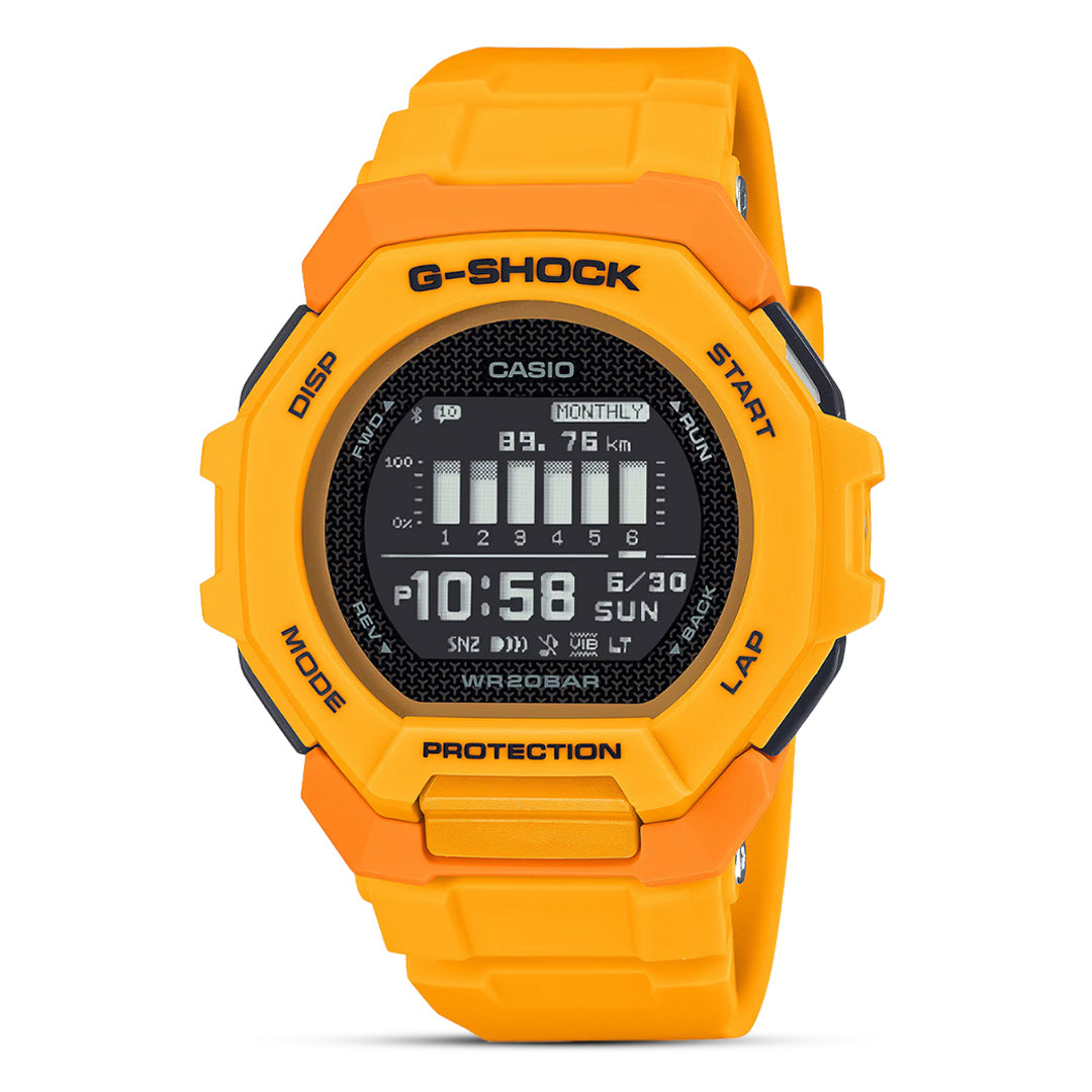 Casio G-Shock G-Squad Sport Watch with Yellow Band| GBD-300-9DR