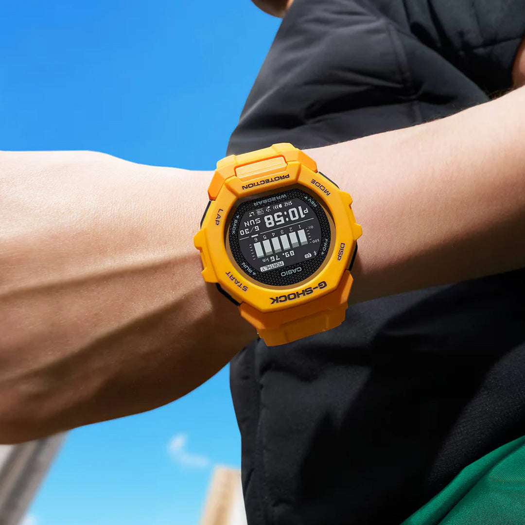 Casio G-Shock G-Squad Sport Watch with Yellow Band| GBD-300-9DR