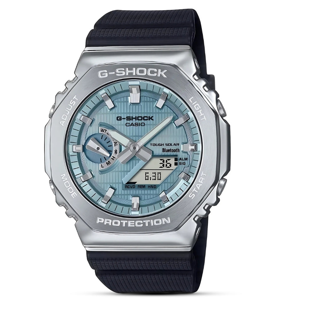 Casio G-Shock Tough Solar Ice Blue Dial Watch | GBM-2100A-1A2DR