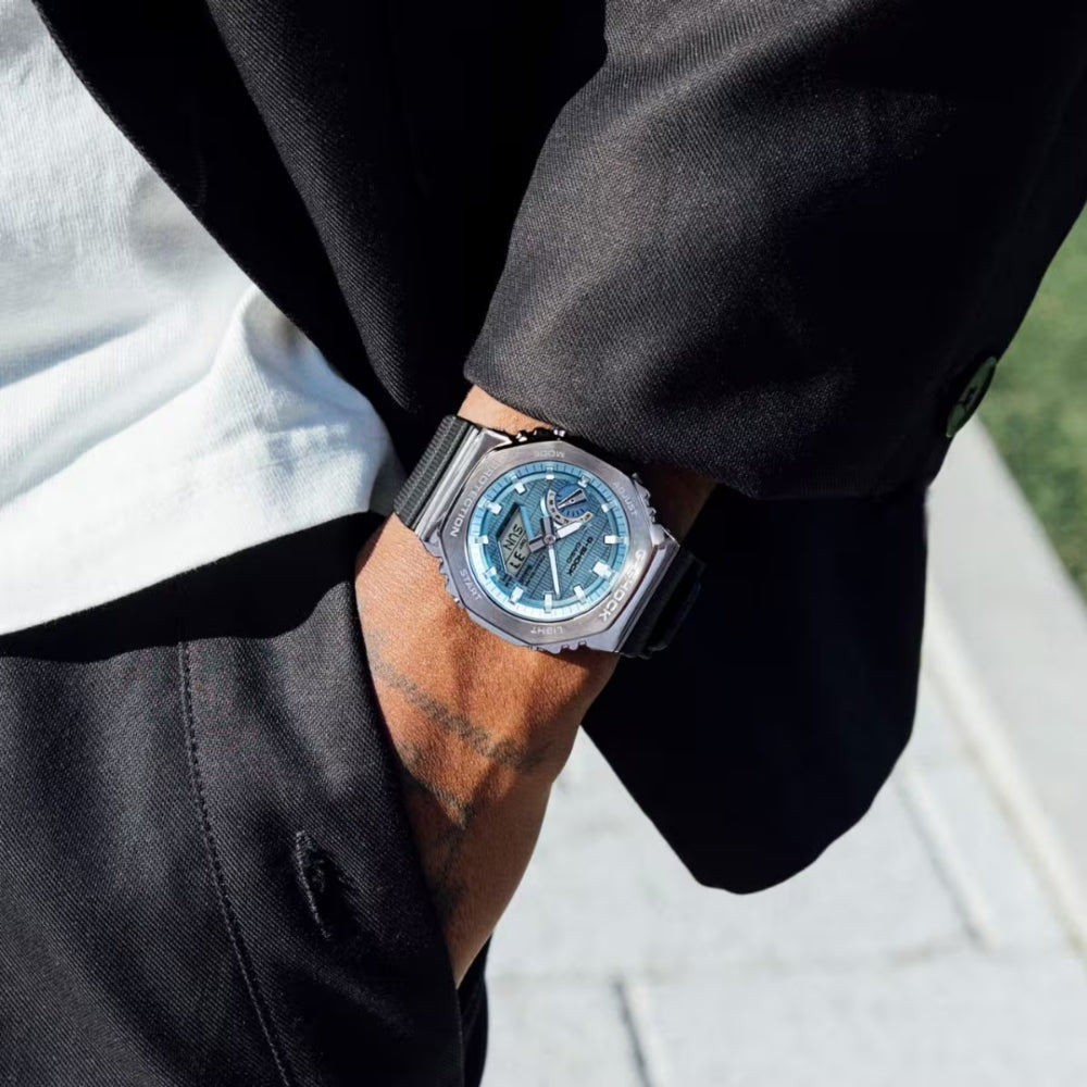 Casio G-Shock Tough Solar Ice Blue Dial Watch | GBM-2100A-1A2DR