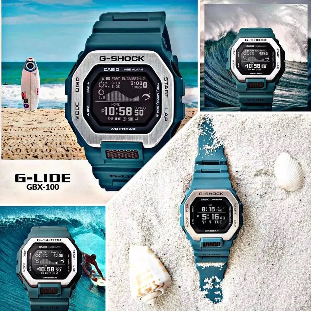 Casio G-Shock G-LIDE Digital Linked Sports Men's Watch| GBX-100-2DR