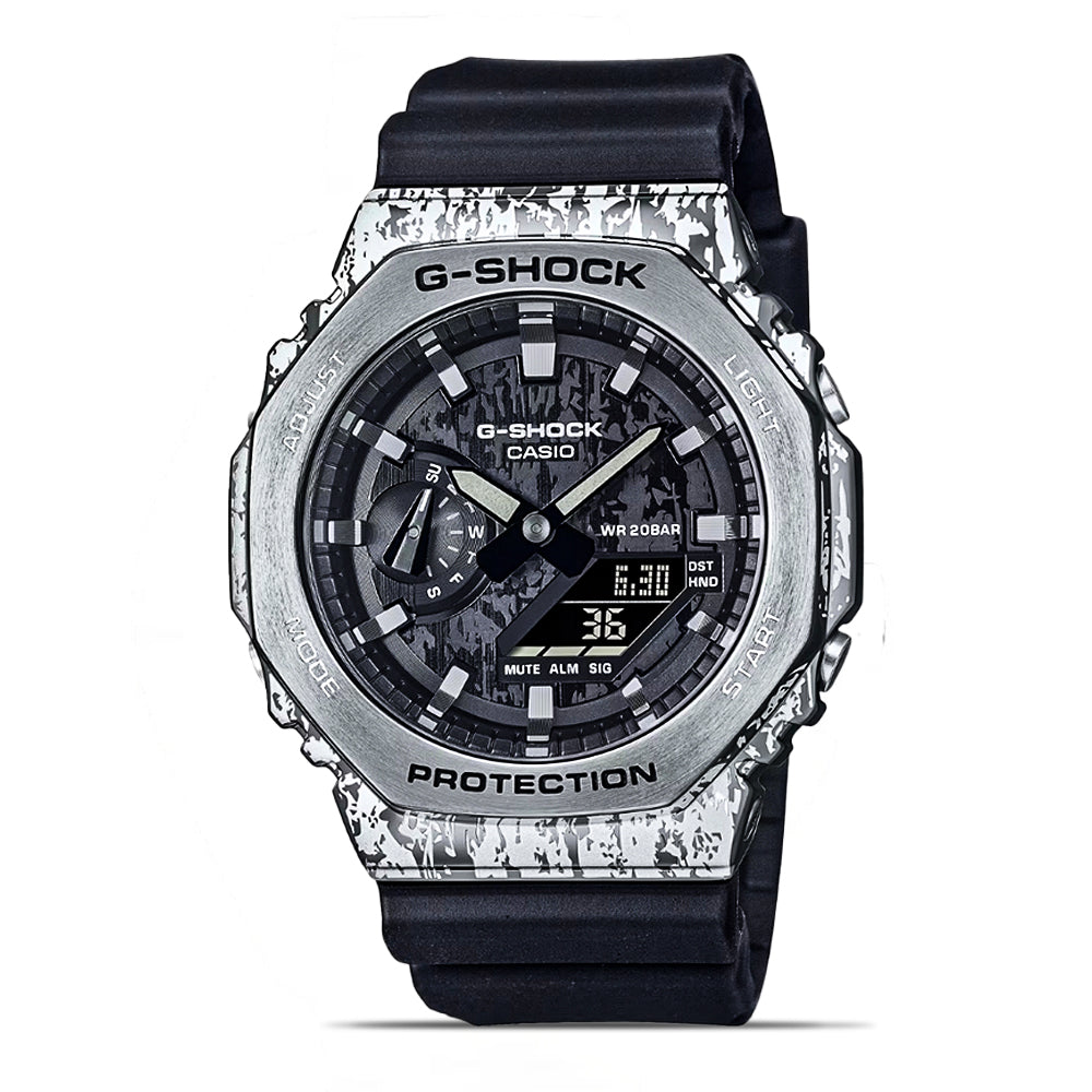 Casio G-Shock GM-2100GC-1ADR Black Metal Sport Watch for Men | Time Access