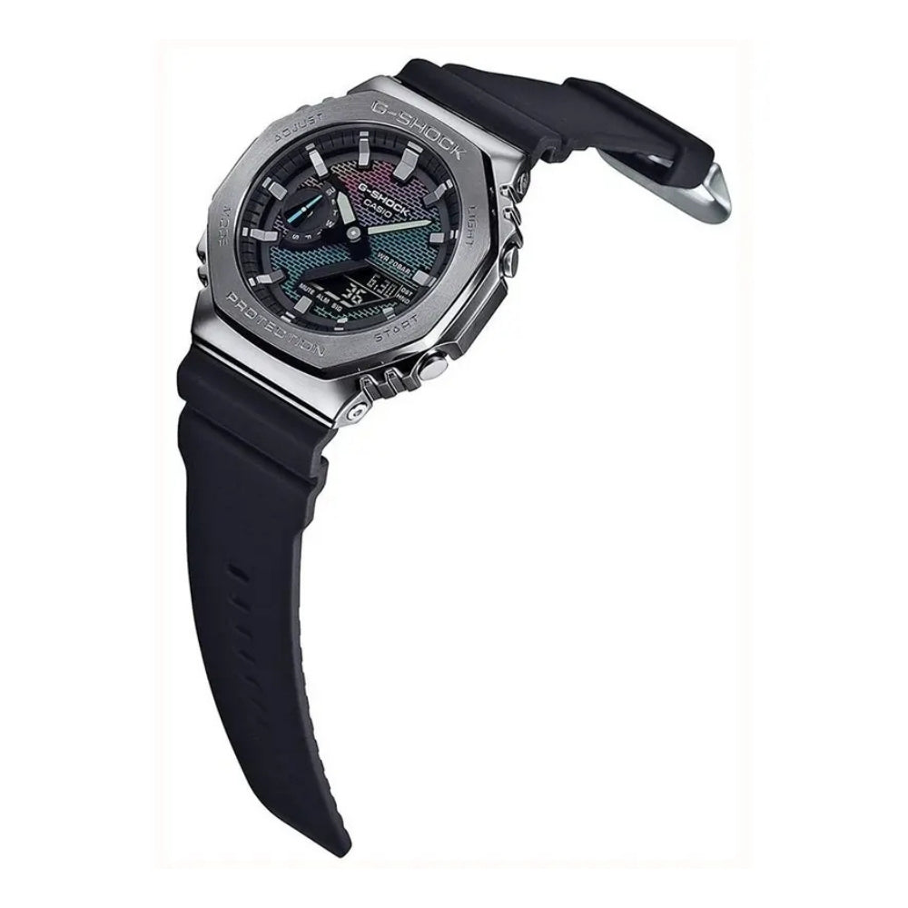 Casio G-Shock Rainbow Brick Wall Dial Man's Watch | GM-2100RW-1ADR