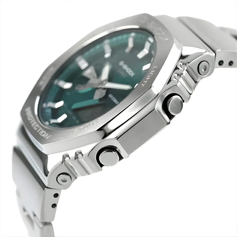 Casio G-Shock Analog-Digital Teal Dial Men's Watch | GM-2110D-3A1DR