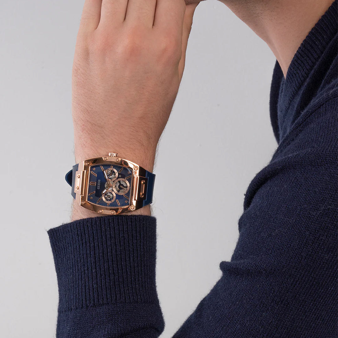 GUESS Analog Blue Dial Men's Watch-GW0202G4