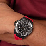 Guess Mainline Red & Black Multifunction Men's Watch| GW0208G6