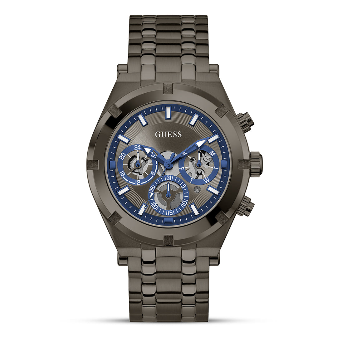 GUESS GUNMETAL STAINLESS STEEL MEN'S WATCH | GW0260G3