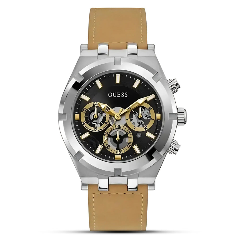 Guess Continental Multi Function Black Dial Men's Watch GW0262G1