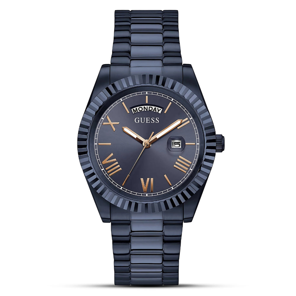 Guess Connoisseur Day-Date Blue Dial Men's Watch GW0265G9