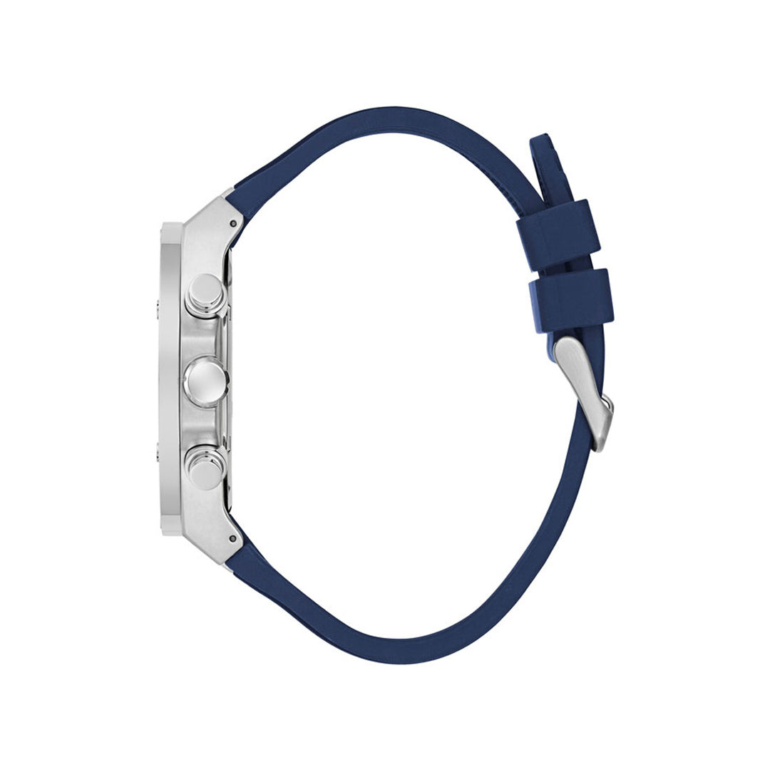 Guess Multifunction Ice Blue Dial Silicone Belt Men's Watch | GW0417G1