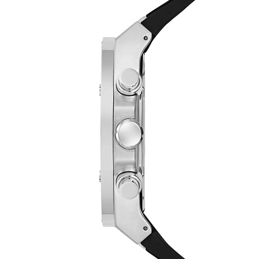 Guess Multifunction Grey Dial Silicone Belt Men's Watch | GW0417G3