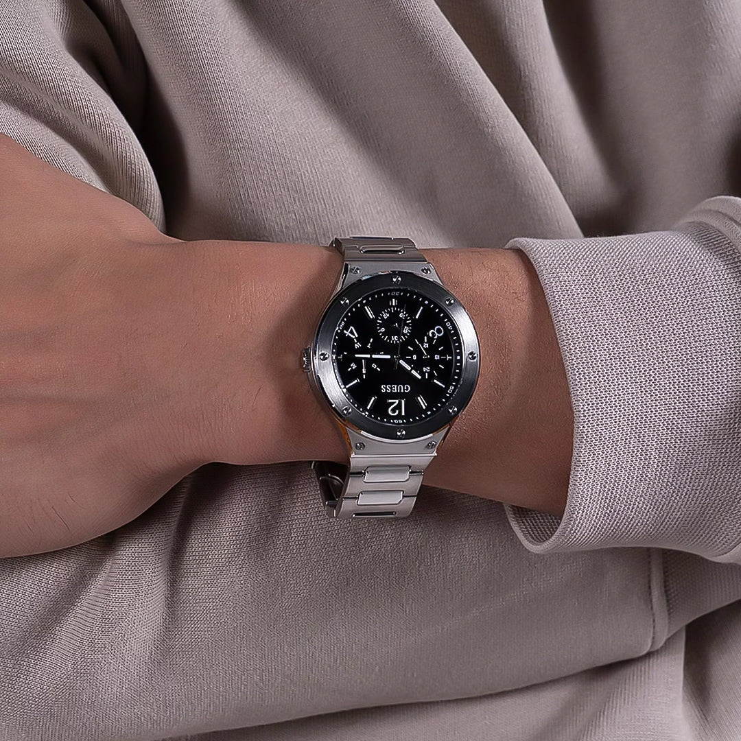 Guess Scope Multifunction Black Dial Men's Watch | GW0454G1