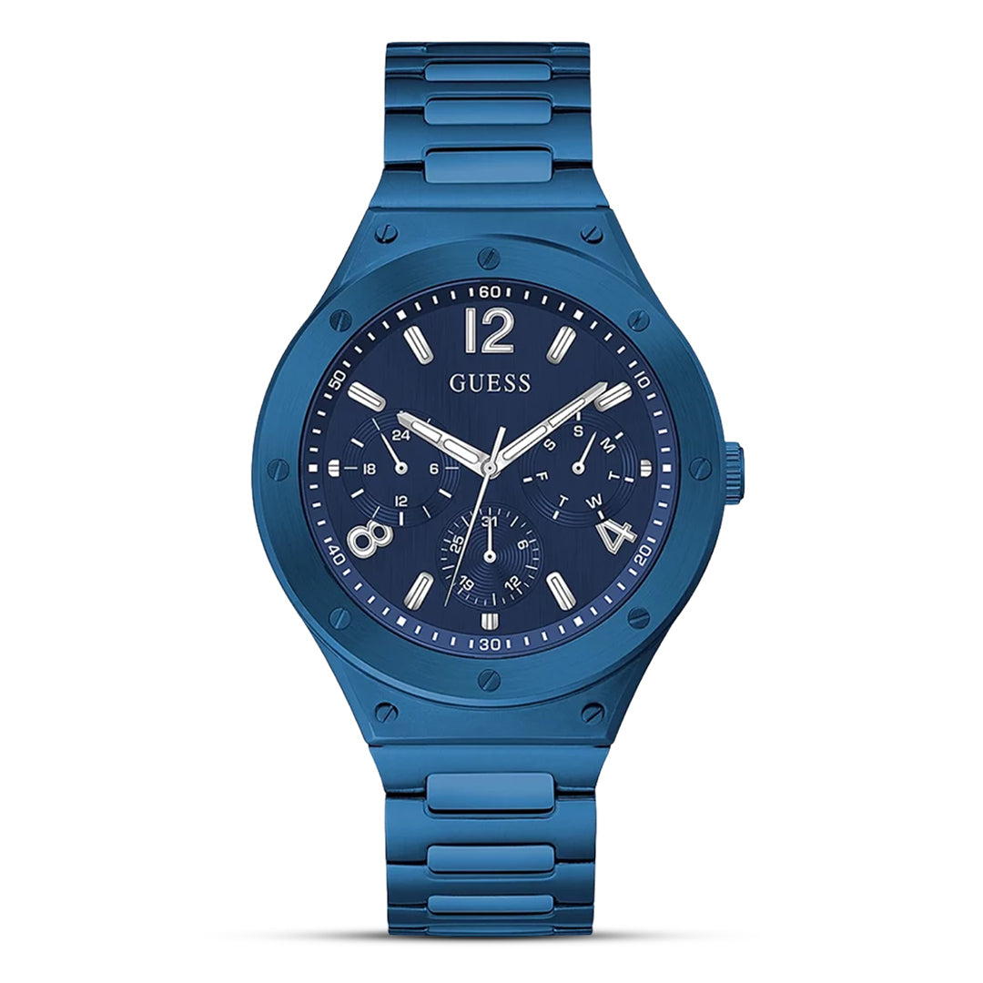Guess Scope Multifunction Blue Dial Men's Watch | GW0454G4