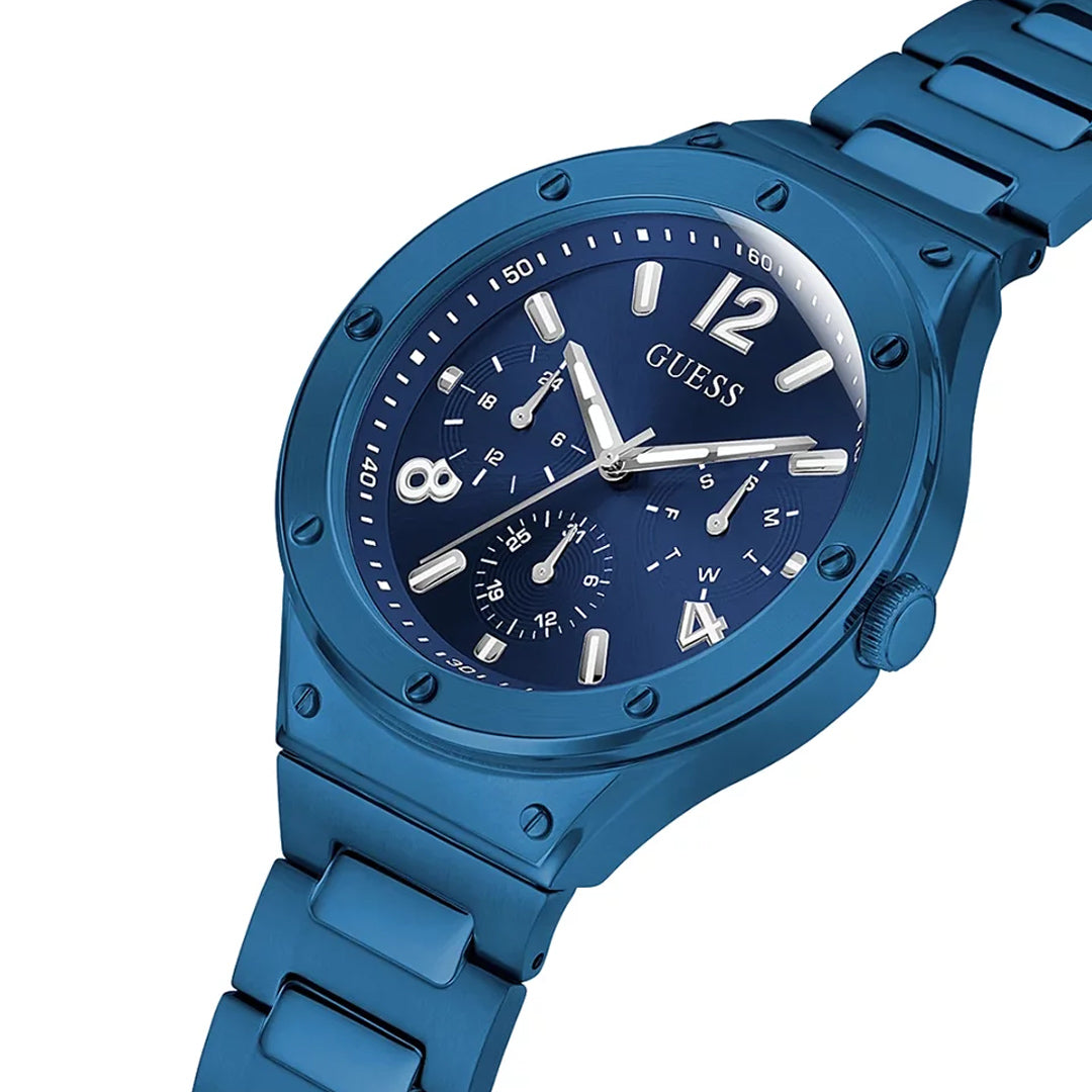 Guess Scope Multifunction Blue Dial Men's Watch | GW0454G4