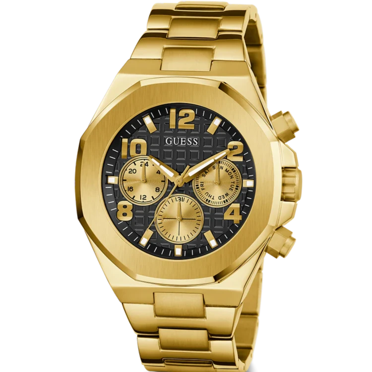 Guess Men s Gold Tone Multi function Watch GW0489G2