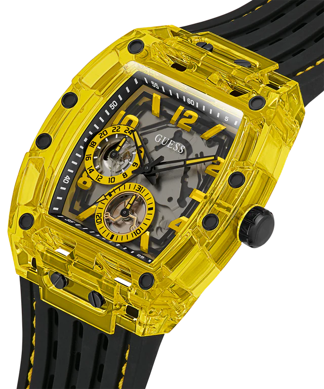 Guess Phoenix Yello & Black Multi-Multifunction Watch GW0499G2
