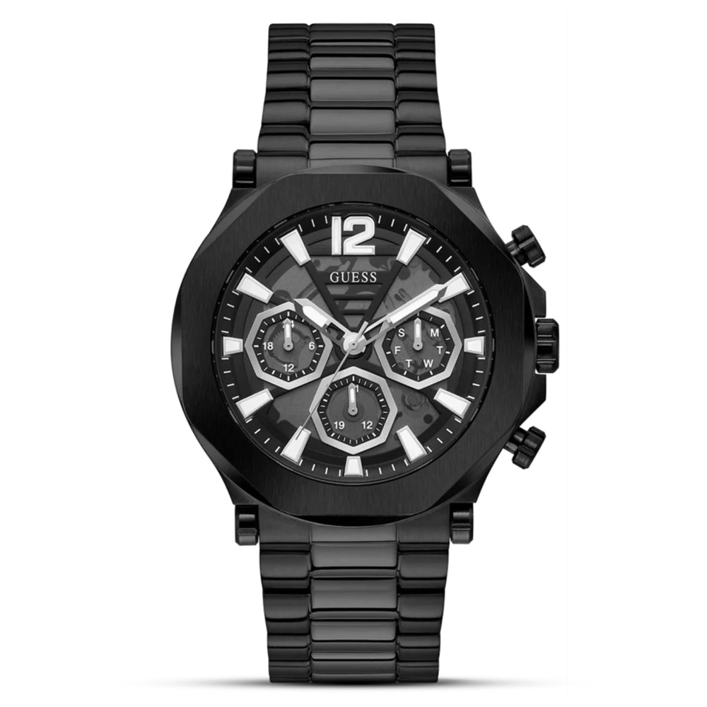 Guess Edge Round Black Dial Men's Watch GW0539G3