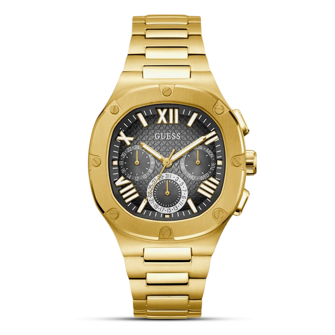 Guess Headline Gold-Tone Multi-function Men's Watch| GW0572G2