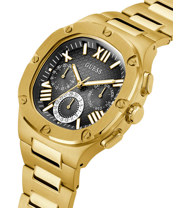 Guess Headline Gold-Tone Multi-function Men's Watch| GW0572G2