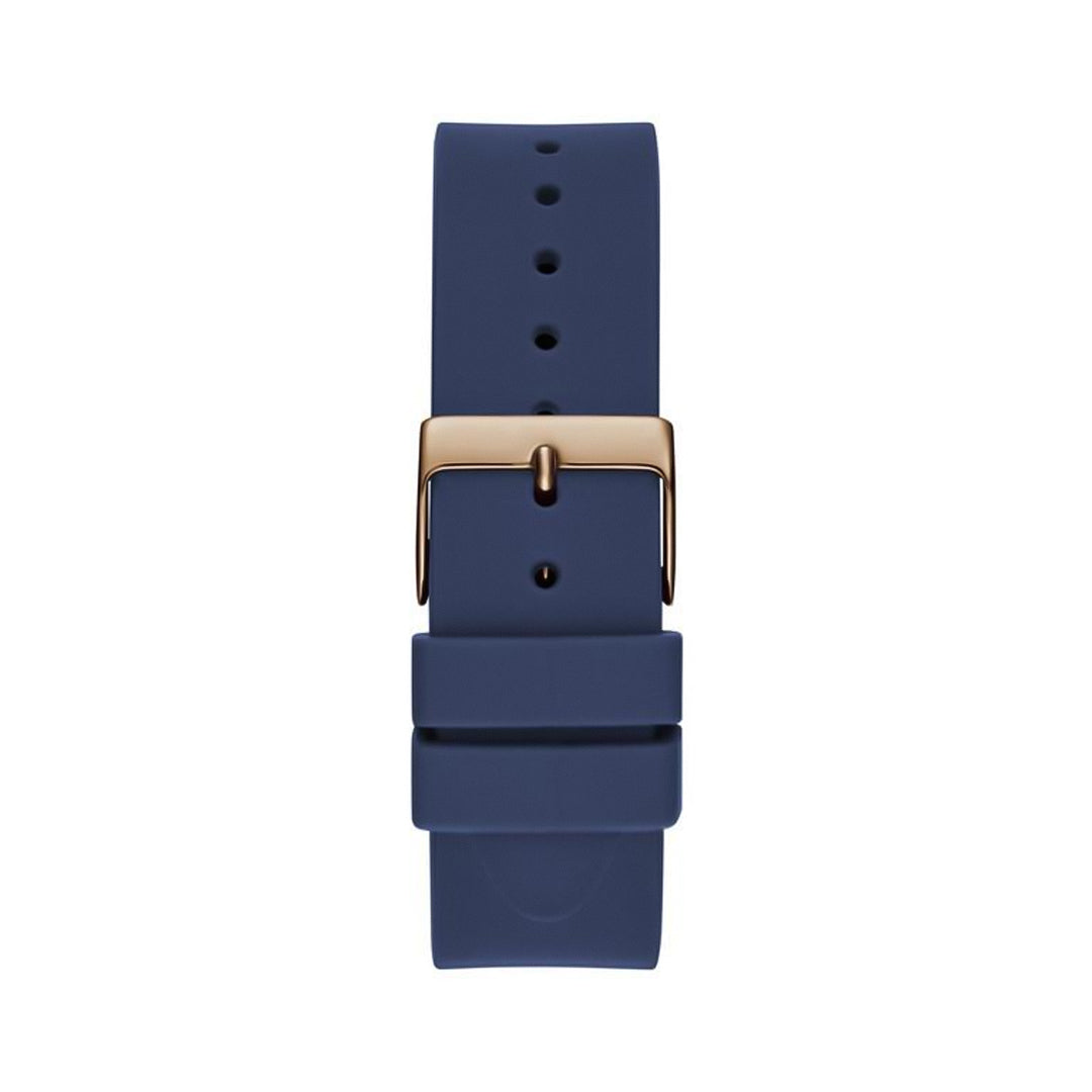 Guess Cubed Rose Gold Textured Dial Ladies Watch | GW0665L2