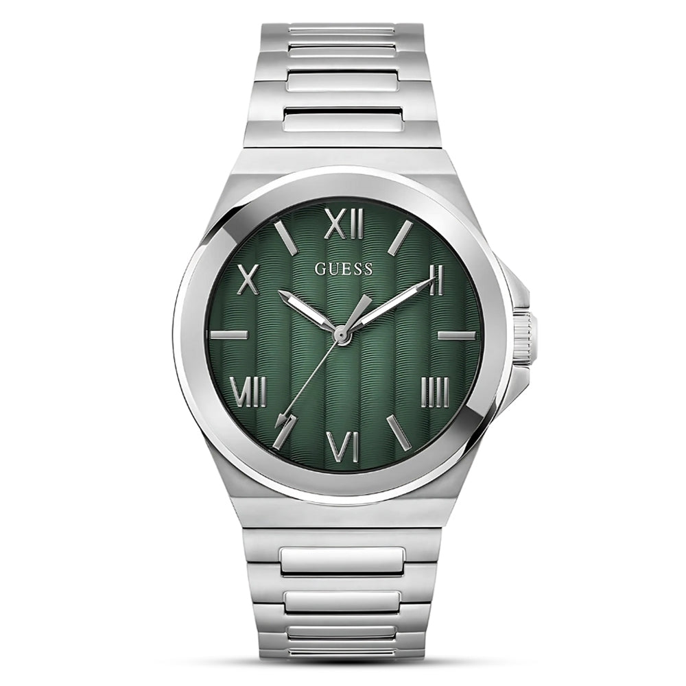 Guess Vinyl Green Round Dial Quartz Analog Men's Watch GW0789G1