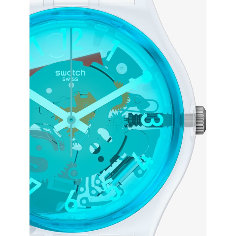 Swatch Bianco Quartz Brilliant Blue Dial Unisex Watch GW215