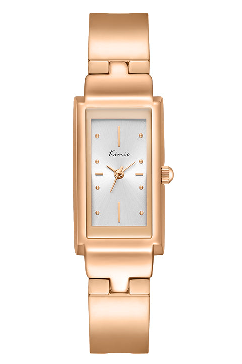Kimio Luxury Rectangle Shape Multitype Band Ladies Watch | K6586S