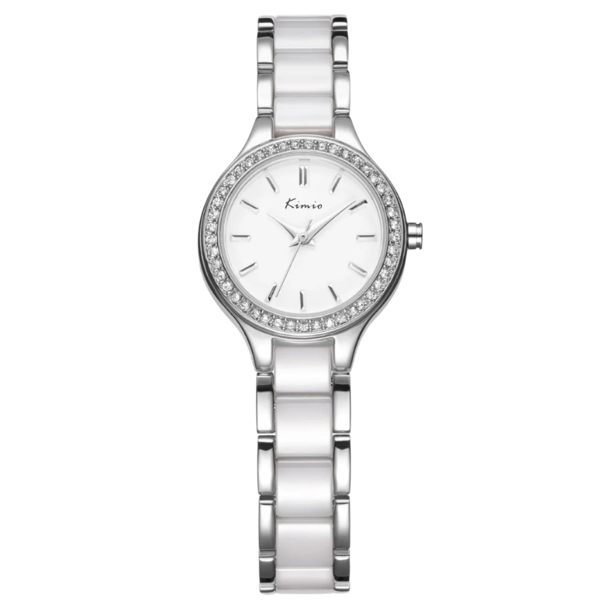 Kimio Silver Tone White Dial Ladies Watch | KW6121S-S0101