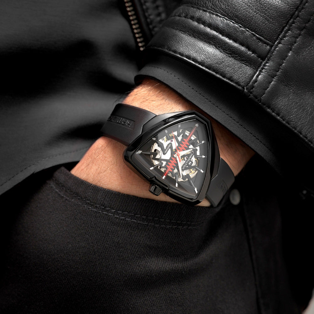 Hamilton Ventura Elvis80 Automatic Skeleton Dial Watch | H24535331