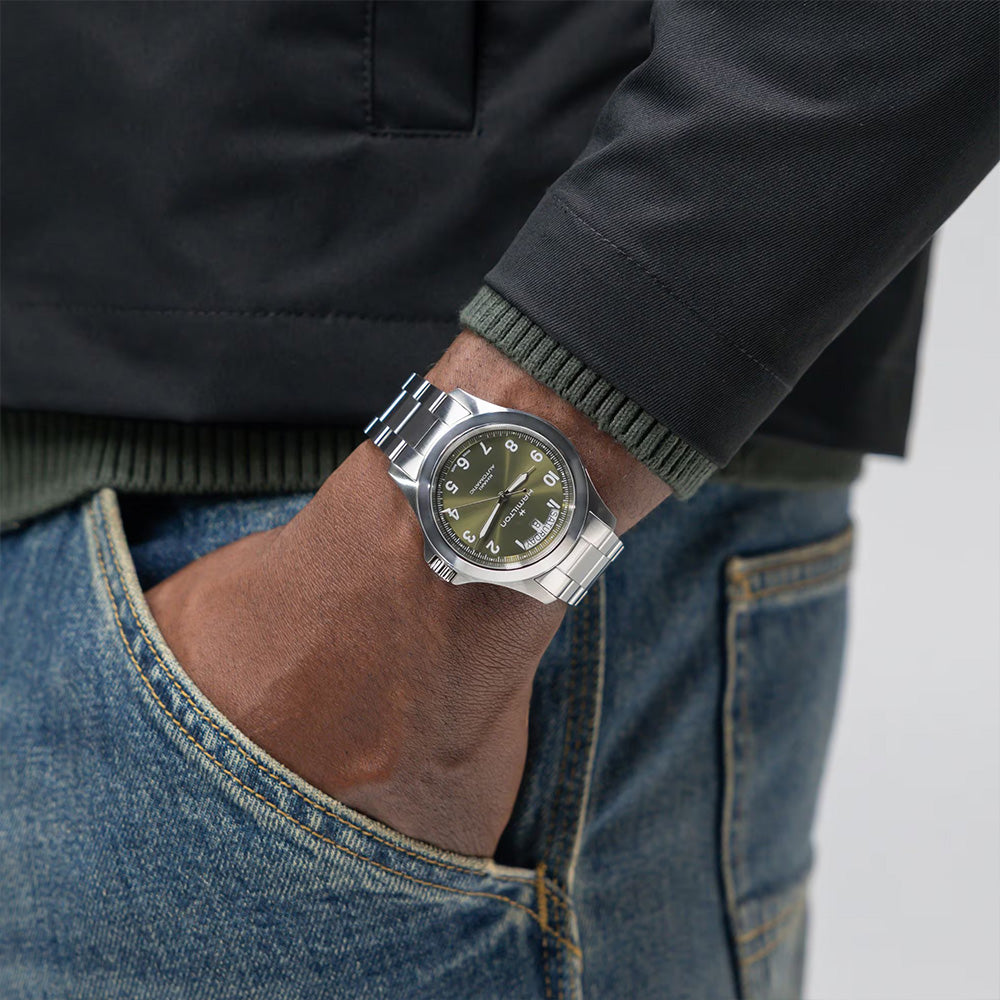 Hamilton Field King Automatic Green Dial Watch | H64475160