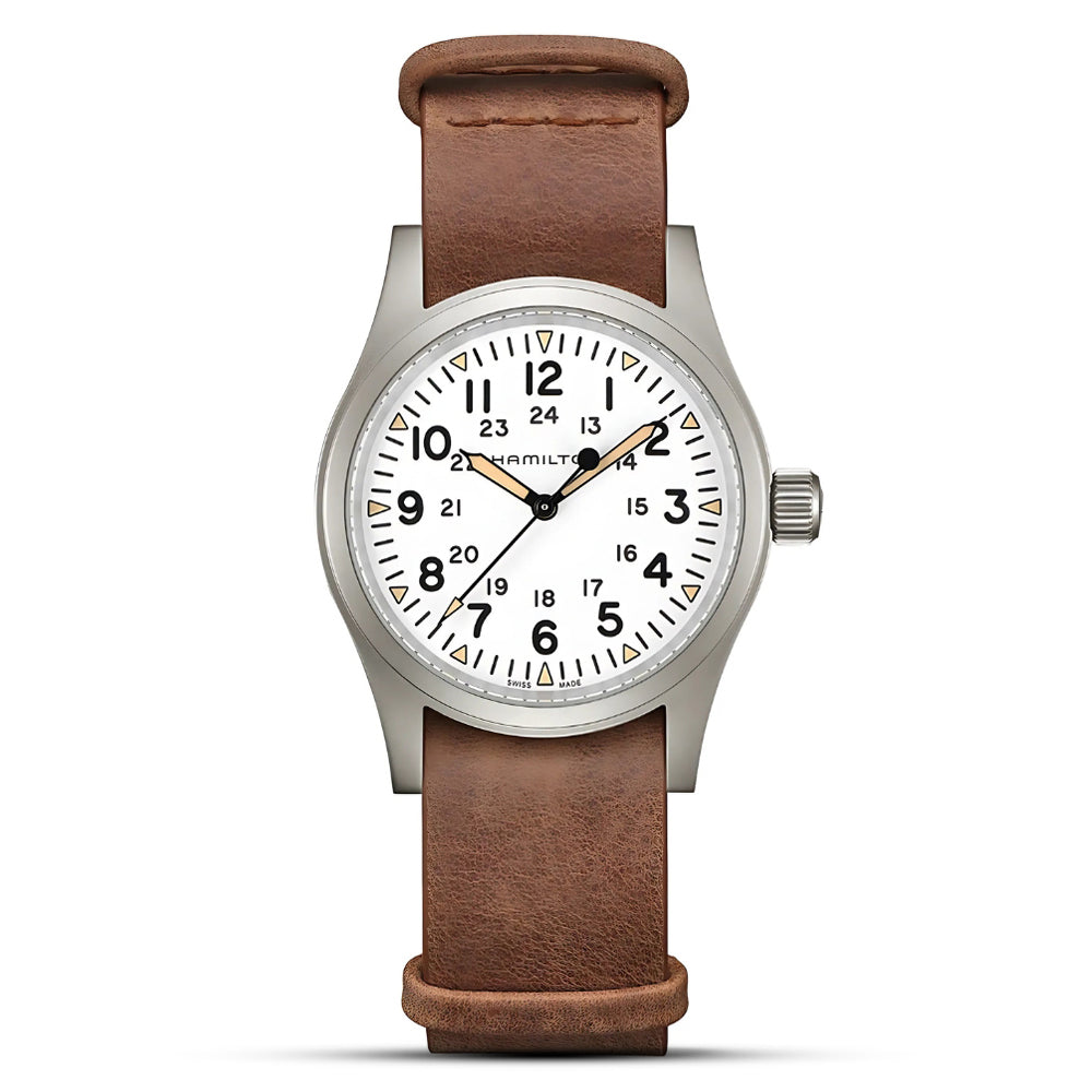 Hamilton Khaki Field Mechanical White Dial Men's Watch | H69439511