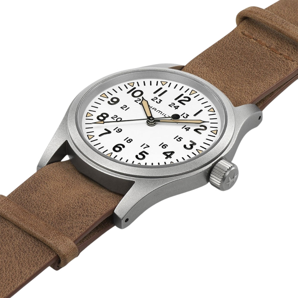 Hamilton Khaki Field Mechanical White Dial Men's Watch | H69439511