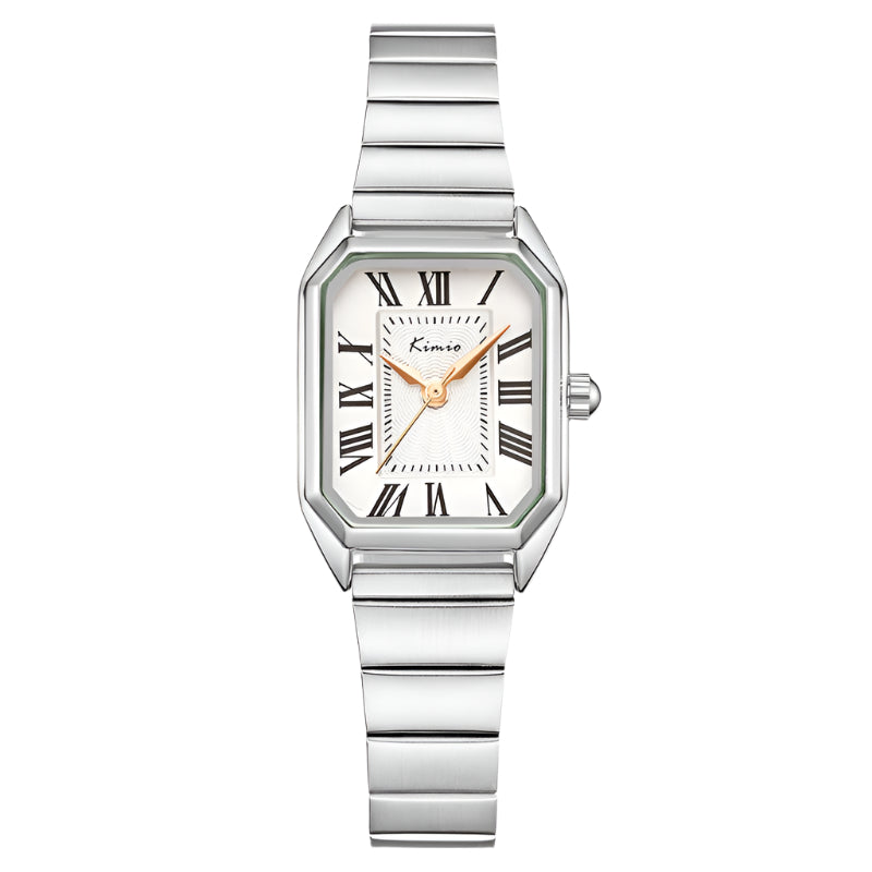 Kimio White Dial Silver Tone Strap Ladies Watch | K6540S-XZ1WWW
