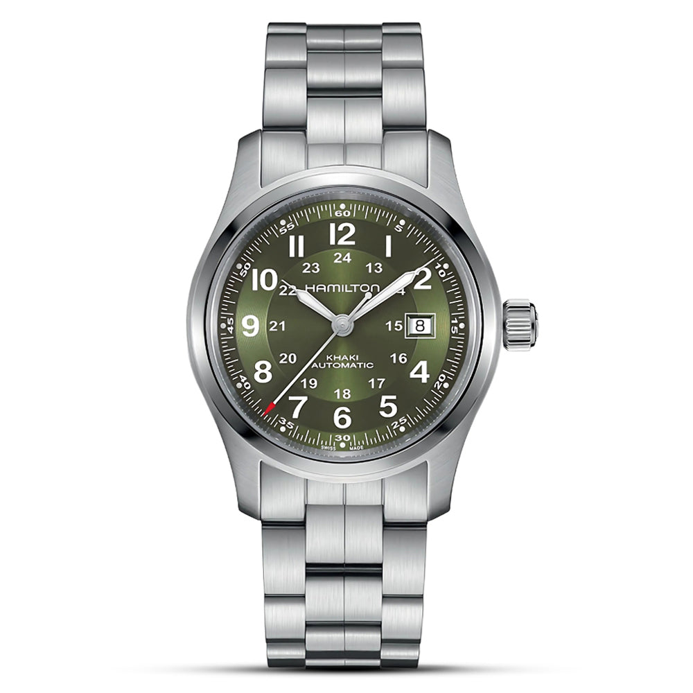 Hamilton Khaki Field Automatic Green Dial Men's Watch | H70605160
