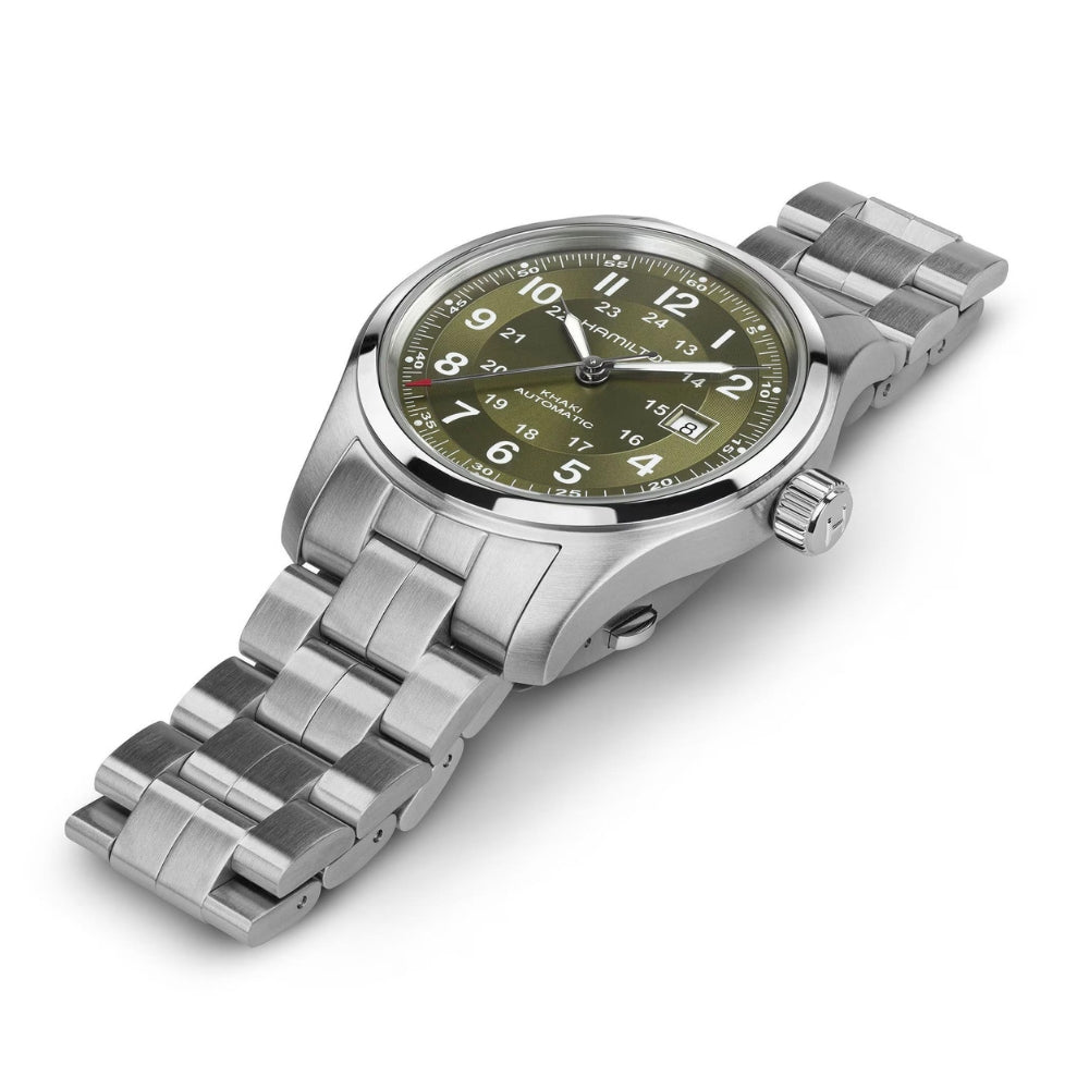 Hamilton Khaki Field Automatic Green Dial Men's Watch | H70605160
