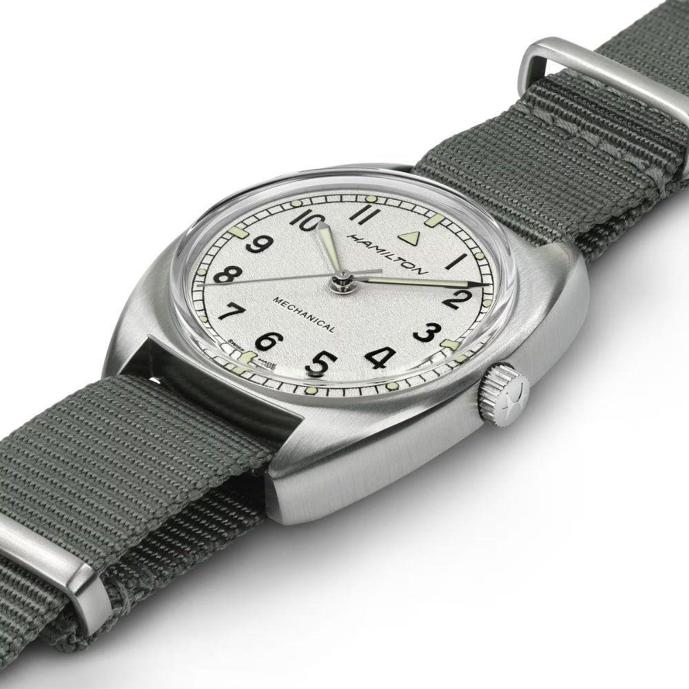 Hamilton Khaki Field Mechanical Silver Dial Men's Watch | H76419951