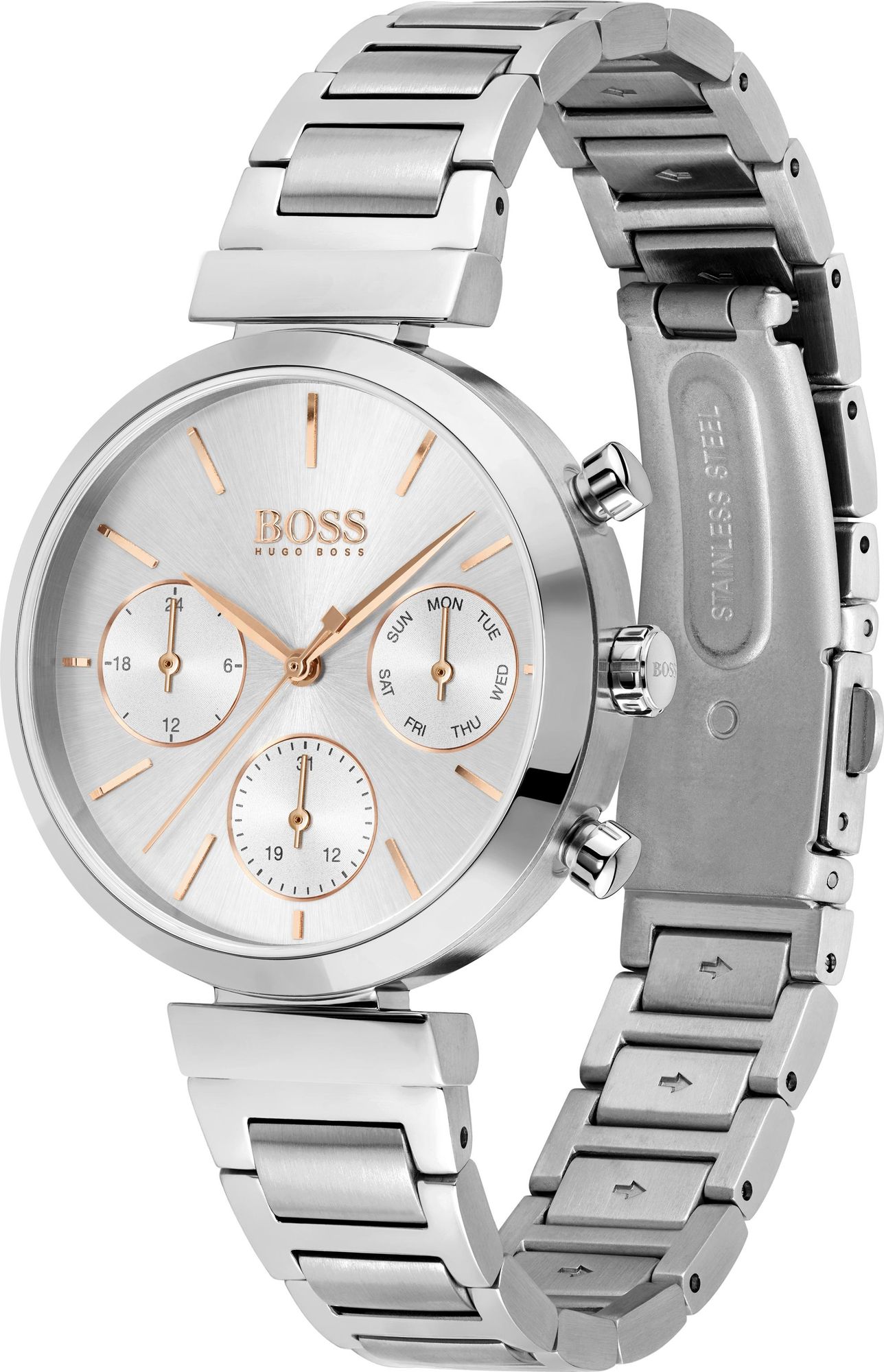 Hugo Boss Flawless Horlogeband Silver Dial Ladies Watch HB1502530