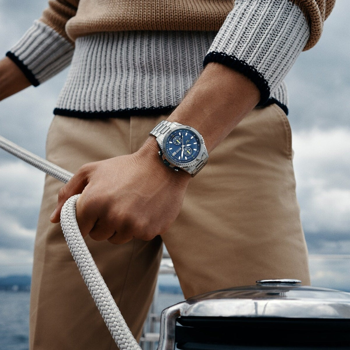 Hugo Boss Vela Chronograph Blue Dial Men's Watch| HB1513775