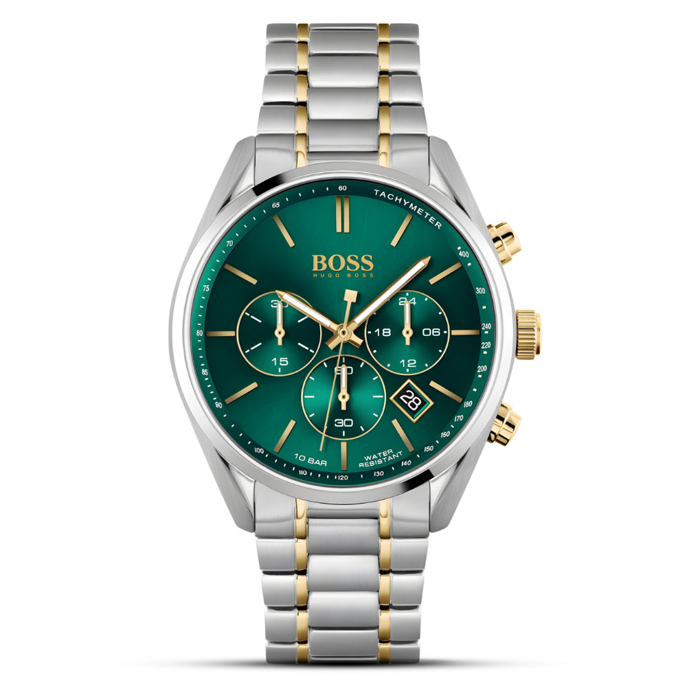 Hugo Boss Green Dial Mens Champion Watch HB1513878