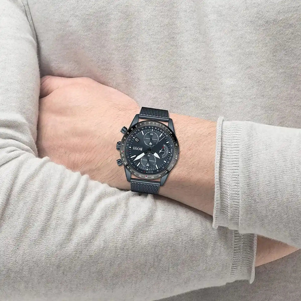 Hugo Boss Pilot Edition Chronograph Blue Dial Men's Watch | HB1513887