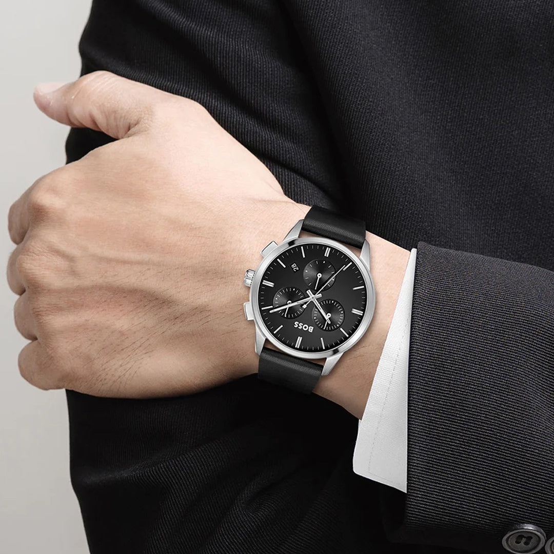 Hugo Boss Dapper Chronograph Black Dial Men's Watch | HB1513925