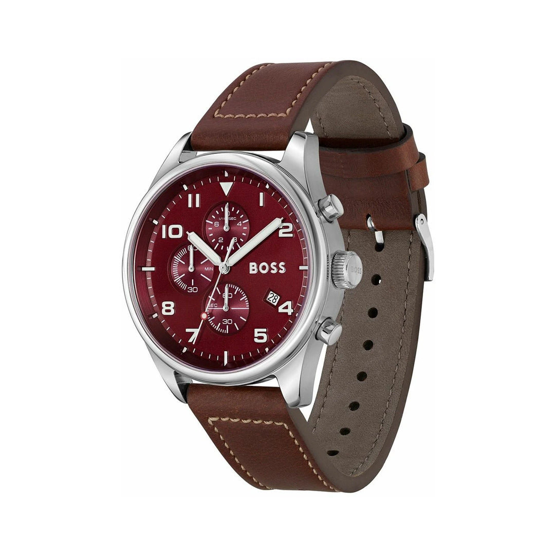 Hugo Boss Chronograph Maroon Dial Men's Watch | HB1513988