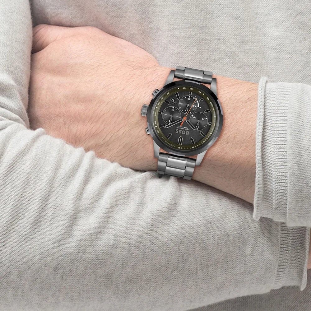 HUGO BOSS SOLGARDE BLACK DIAL MENS WATCH | HB1514034