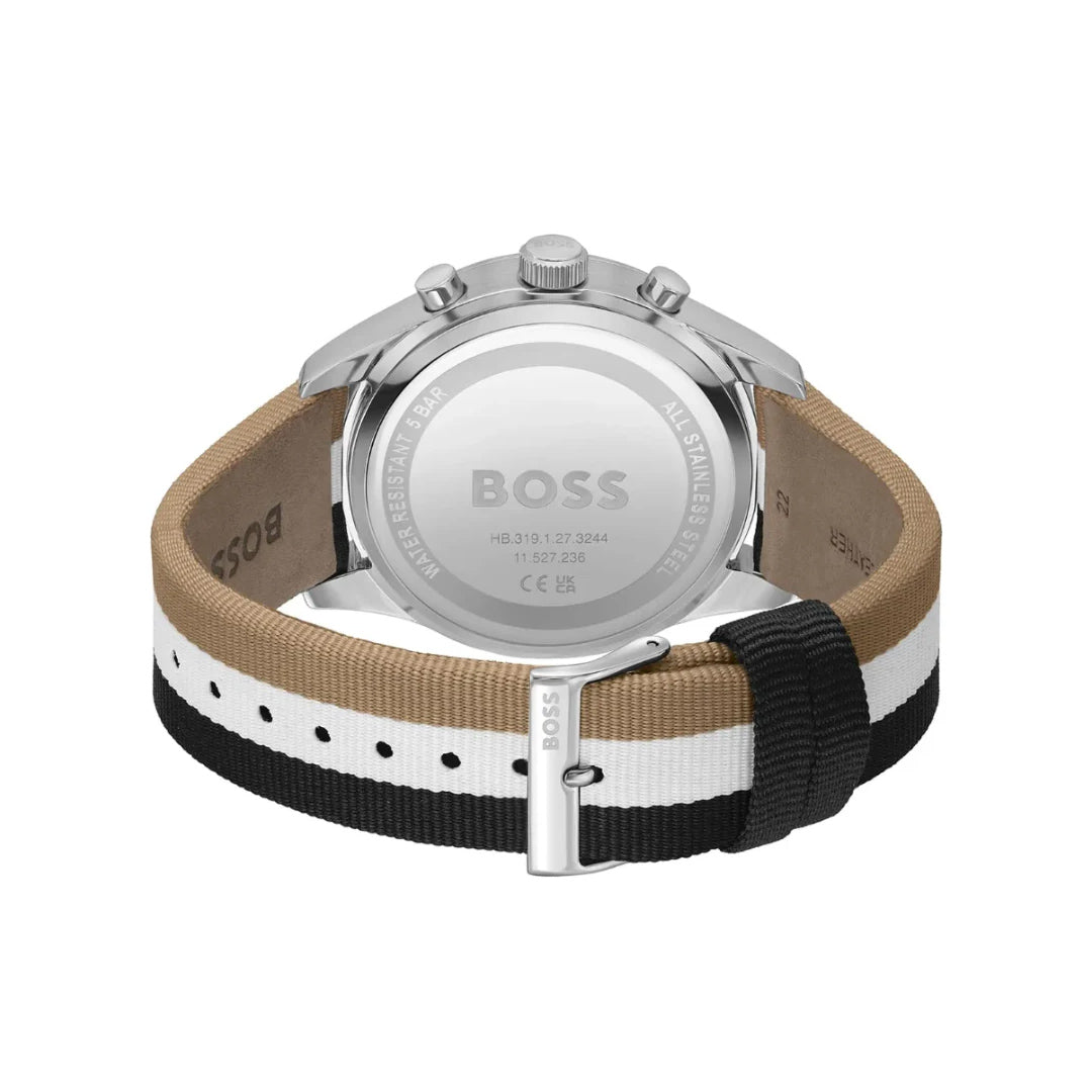 Hugo Boss Chronograph Black Dial Nylon Band Men's Watch | HB1514062