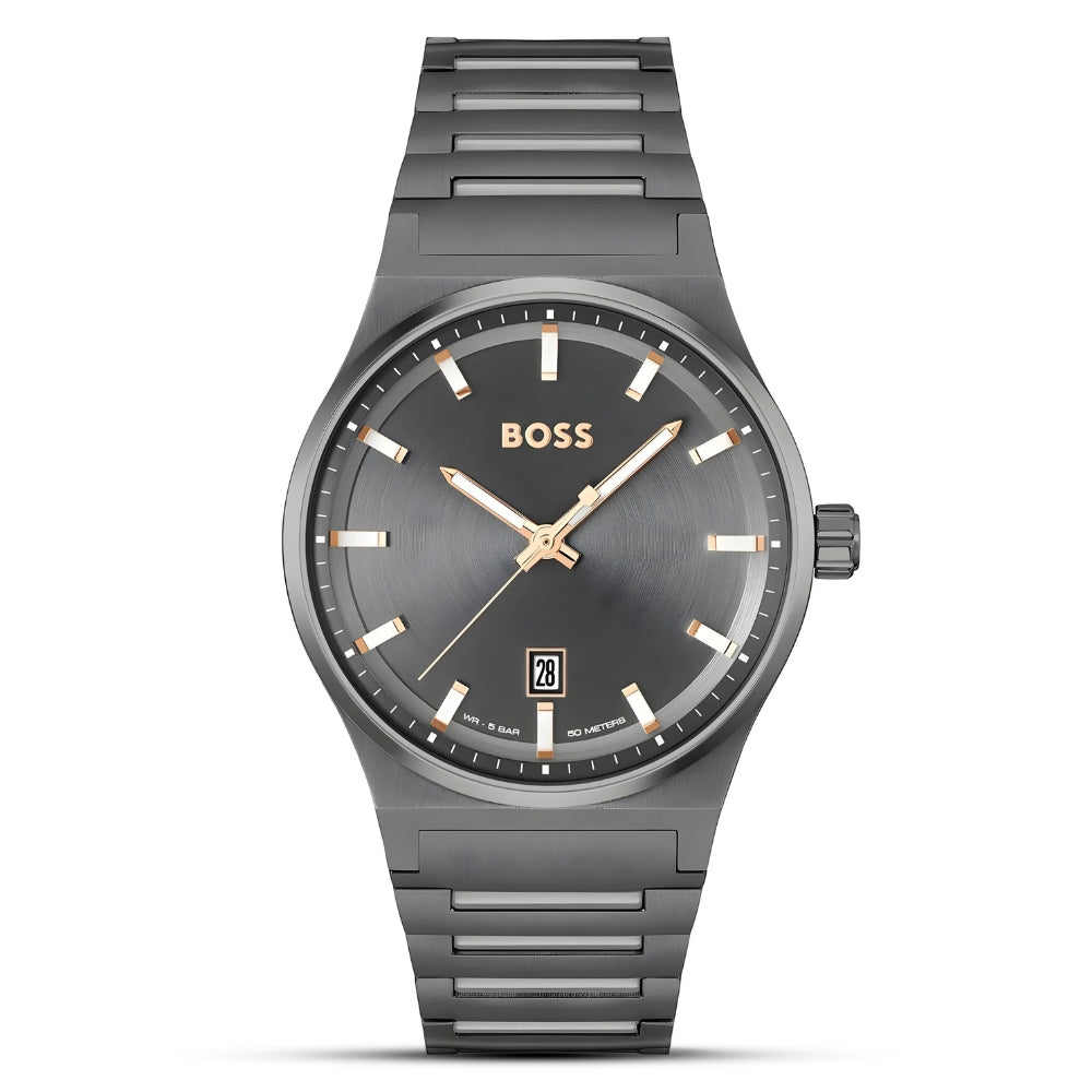 HUGO BOSS METALIC GREY DIAL MENS WATCH HB1514078