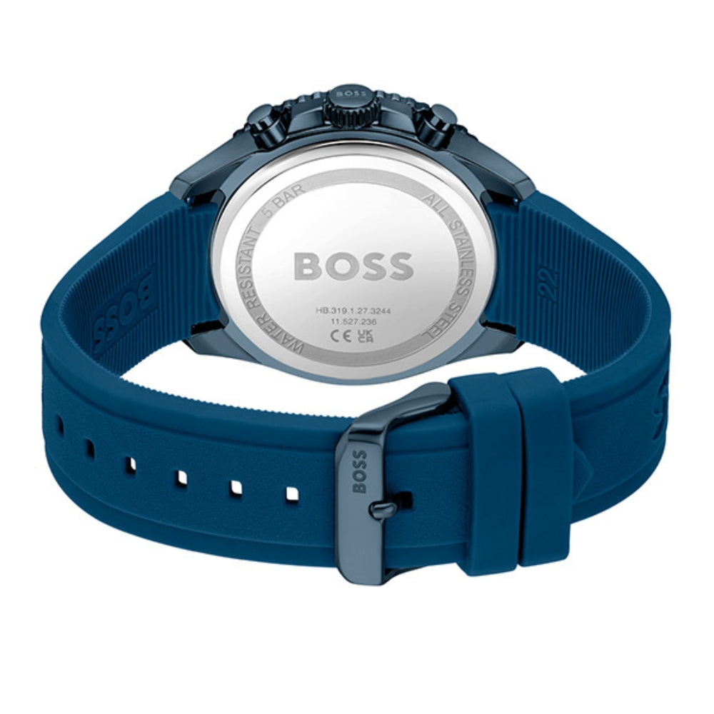 Hugo Boss Runner Silicon Blue Dial Men's Watch HB1514142