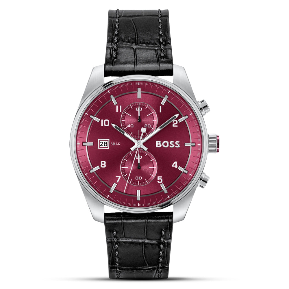 HUGO BOSS CHRONOGRAPH RED DIAL MENS WATCH | HB1514193